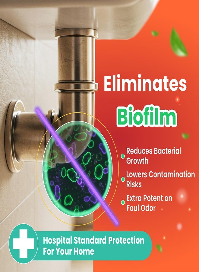 مزيل انسدادات مصارف الشعر من ليكويفلو، يزيل الروائح الكريهة والطبقة الحيوية، خالٍ من الروائح والأبخرة، مزيل انسدادات الشعر والشحوم والرواسب العضوية، آمن لجميع أنواع الأنابيب - Image 4